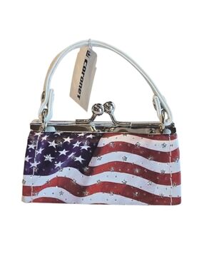 Coronet Flag Mini Bag Charm Lipstick Case